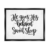 Stupell Industries Religious Proverb Bible Verse Quote Grain Pattern Graphic Art Jet Black Floating Framed Canvas Print Wall Art, Design by Imperfect Dust