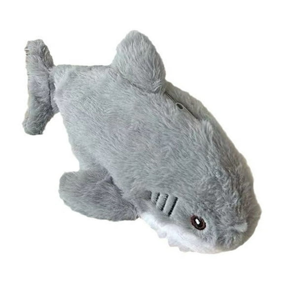 Hxlamzoo Soft Fluffy Shark-Shaped Pen Case – Large Capacity Cute Stationery Organizer with Cozy Villi Material, Perfect Gift for Students