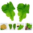 thumbnail image 3 of 2Pcs Simulation Green Lettuce Leaves PVC Food Decoration Fake Vegetable Models, 3 of 8