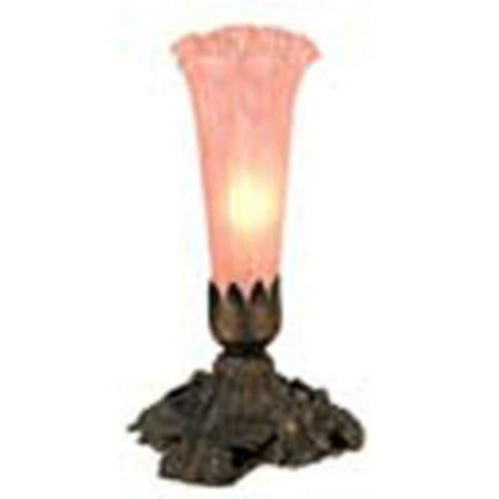 Meyda Tiffany Tiffany Turtle Meyda Tiffany 11241 Stained Glass / Tiffany Accent Table Lamp from the Lilies Collection ()