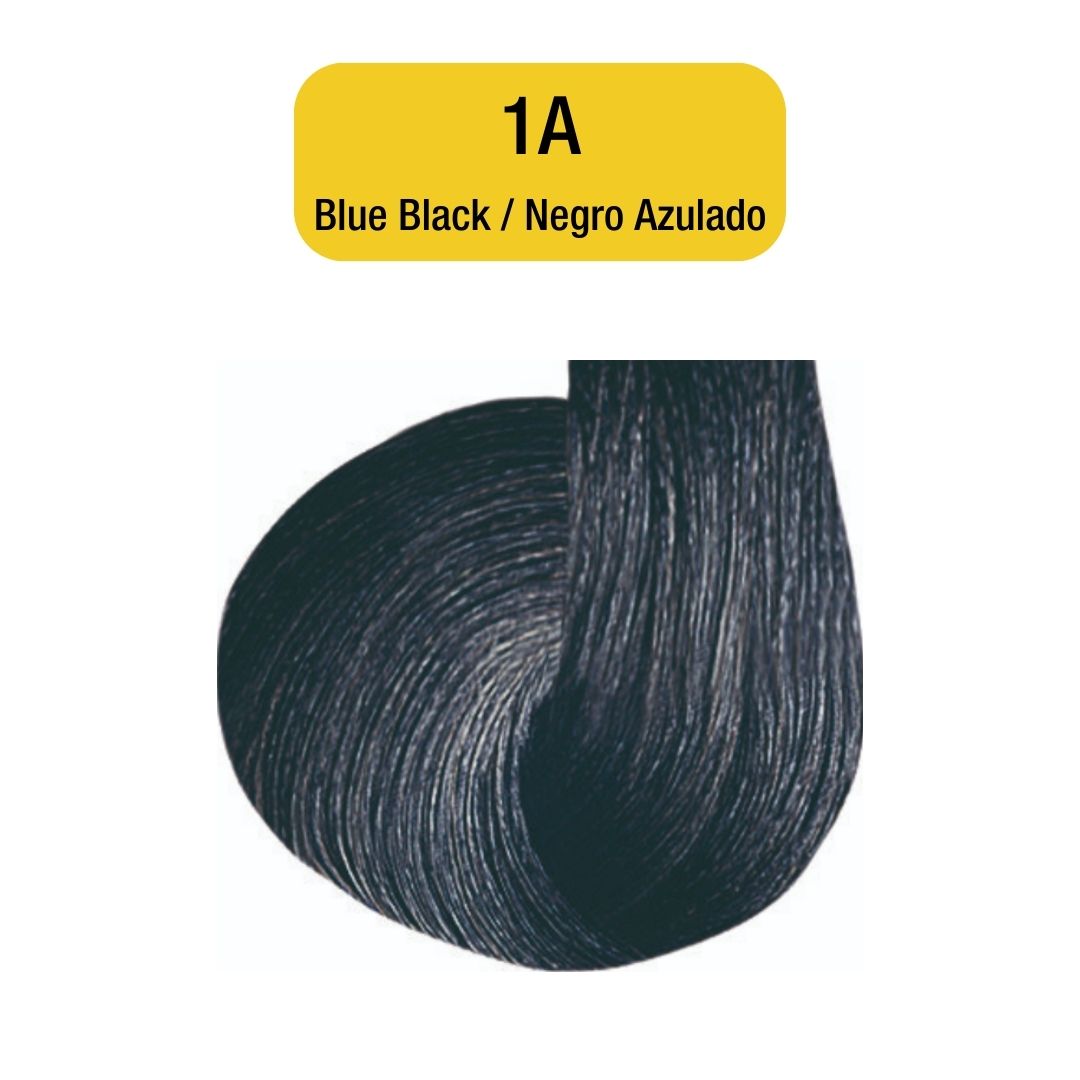Issue Color Keratin Pack, Includes Color, 20 Vol Peroxide and Keratin Mask, 1A Blue Black, Negro Azulado, 3.78 oz