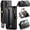 Black, variant on for Samsung Galaxy S26 Crossbody Wallet Case,with 10 Card Slots, Zipper Pocket and Magnetic Flip Folio, PU Leather Wristlet Shoulder Strap 3-in-1 Case for Women and Men,Black