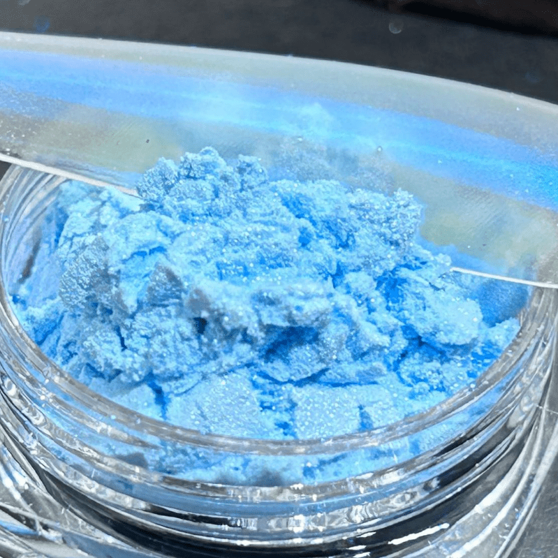 suxuMhao Chrome Nail Powder, Decoration, 1 Piece 50g Blue, Aurora Nail Powder, Iridescent Nail Powder, Holographic Nail Powder, Pearl Nail Powder, Shimmer Chrome,Easy to Apply