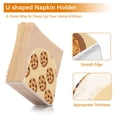 thumbnail image 4 of Chocolate Chip Cookies Small Napkin Holder for Table Clear Napkin Stand Paper Holder Acrylic Organizer Dispenser Napkins for Dinner Kitchen Restaurant Room, 4 of 8