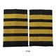 thumbnail image 3 of Cateissary Charreteras de piloto de línea aérea, delicadas y únicas, de poliéster, 2 uds., para un aspecto elegante, fáciles de duraderas Tela de costura y artesanía 4 barras, 3 of 6