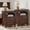 Walnut, variant on Buildhom 18" Farmhouse Nightstand with Charging Station, Wood Bedside Table with 2 Drawers & Shelf for Bedroom, Living Room, Walnut