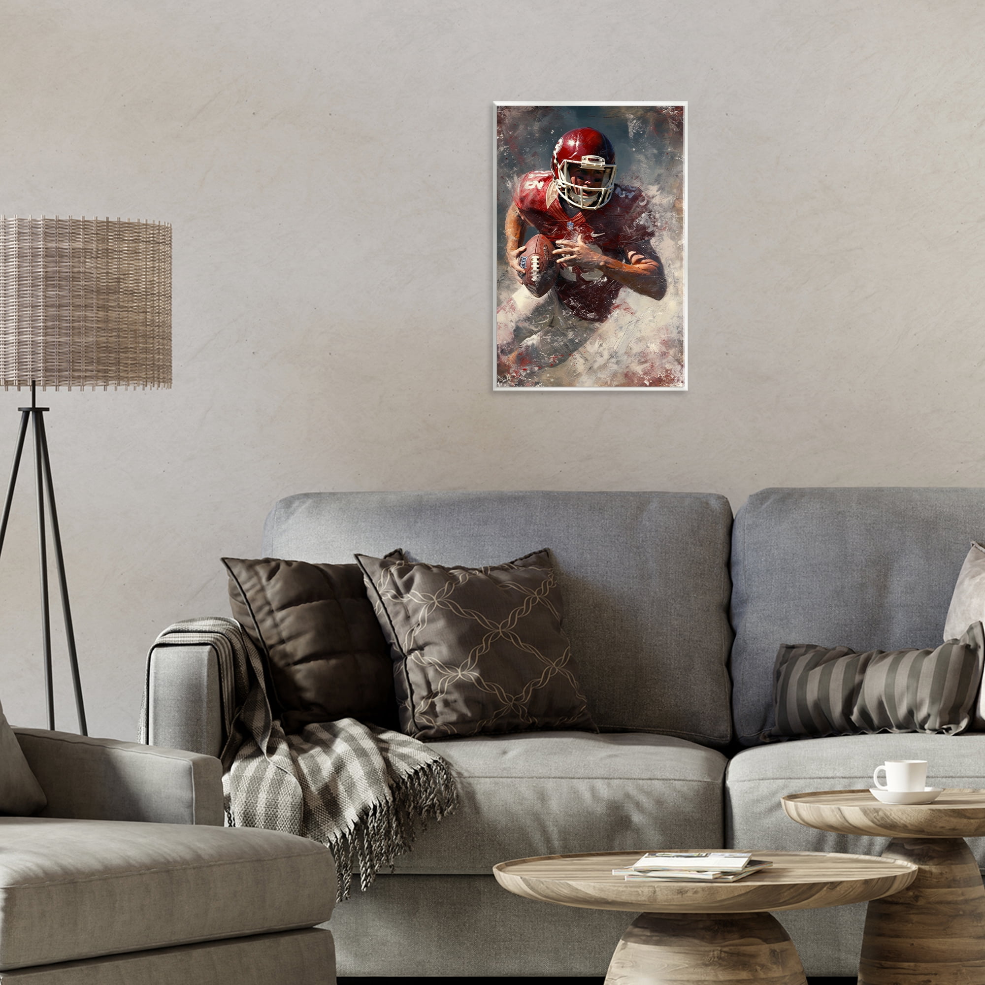 Stupell Industries Eye On The End Zone Wall Plaque Art, design by Ray Powers