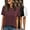 Black-White-Burgundy, variant on MOSHU 3 Pack T-Shirts for Women Short Sleeve Summer Womens Tops Casual Curved Hem Shirts Beach Outfits
