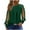 Green1, variant on yillto Womens Tops Dressy Casual Pleated Crew Neck Mesh Long Sleeve Shirts Office Work Chiffon Blouses