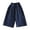 Navy, variant on JFOPQVSM Cotton and Linen Long Pants Toddlers and Baby Girls' Wide Leg Pull-on Pant (6M-6Y)