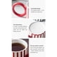 thumbnail image 5 of Ounissouiy Taza de agua de cerámica con patrón de rayas, taza de café con leche con asa, vasos para bebidas, botella para el hogar, dormitorio interior Utensilios de cocina Azul blanco Ounissouiy HA081898-03, 5 of 6