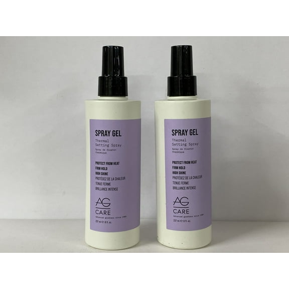 2 pack ❤️ ❤️ AG HAIR CARE by AG Hair Care , SPRAY GEL THERMAL SETTING SPRAY 8 OZ