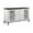Brown+White, variant on KD Structure with Water Pipe Metal Legs | Functional Coffee Table for Living Room Storage | Enjoy Modern Rugged Look and Practicality