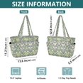 thumbnail image 4 of FORMRS Tote Bag for Women Quilted Large Capacity Travel Work Carry On Shoulder Handbag, Beige Floral, 4 of 7