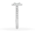 thumbnail image 6 of Unique Moments Lab Grown 1.50 ct Radiant Halo Diamond Engagement Ring 14K White Gold, 6 of 6