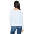 thumbnail image 2 of Bella + Canvas T-Shirt à Manches Longues Fluides pour Femmes - Marbre Bleu - TG, 2 of 3