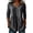 Black-01, variant on Women's Cotton Striped Peplum Blouse V-Neck 3/4 Sleeve Tops Summer Tunic Shirt Casual Daily Wear