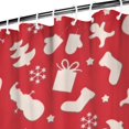 thumbnail image 3 of Red Christmas Pattern Shower Curtain 72"x84" ,Bathroom Decorative Shower Curtains Set with 12 Hooks,Modern Waterproof Washable Shower Curtain, 3 of 6