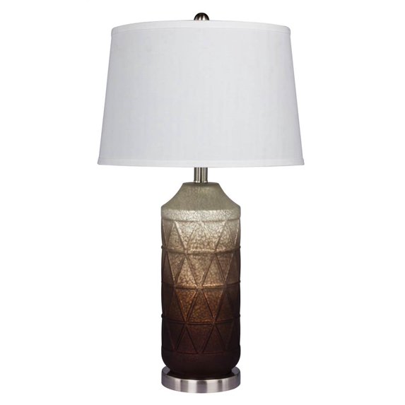 cory martin diamond patterned column table lamp