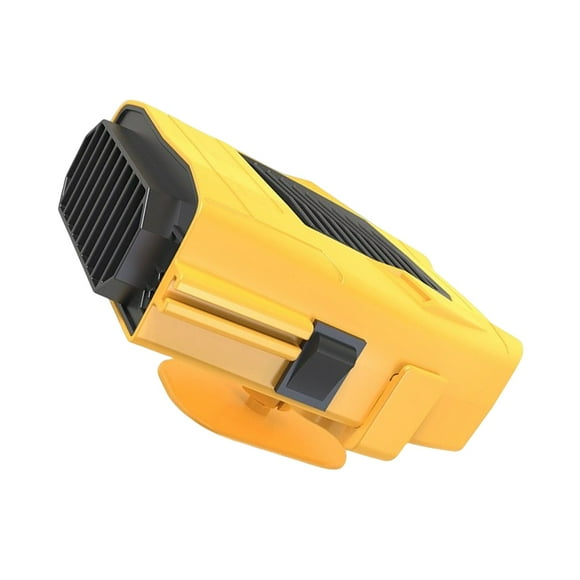 Calentador de coche de 150W, calefacción de parabrisas, desempañador, desempañador ajustable con toma de encendedor, pequeño ventilador Paneles de instrumentos para automóviles 24V Amarillo Tipo 2 Kenally VI016217-04B