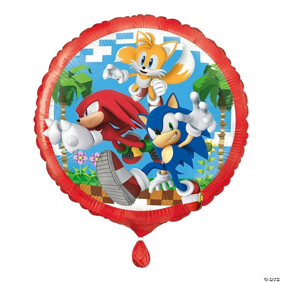 18 inch Unique Sonic The Hedgehog Foil Mylar Balloon - Party Supplies Decorations