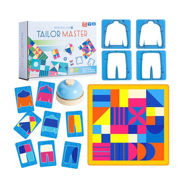 Jindong Tailor Master Children's Educational Thinking Concentration Training Toy Graphic Color Matching Double Battl E Table Game