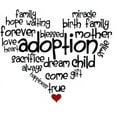 thumbnail image 2 of CafePress - Adoption Words Heart Mug - 11 oz Ceramic Mug - Novelty Coffee Tea Cup, 2 of 4
