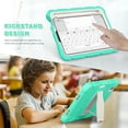 thumbnail image 4 of Allytechgroup for iPad Mini 7 Kids Case, for iPad Mini 6th/7th Generation Cases with Pencil Holder Kickstand Shockproof Protective Back Cover for iPad Mini 6/7 Case 8.3 Inch, Mintgreen, 4 of 9
