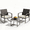 Beige, variant on Rocking Patio Bistro Sets - All-Weather - 3 Piece Rattan Conversation Furniture Set, Wicker Outdoor Front Porch Chair for Balcony, Porch, Garden, Backyard, Poolside,Medium Gray
