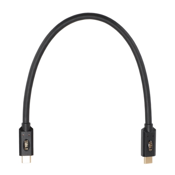 Cable de Datos USB 4.0 Tipo C, Velocidad de Transferencia de Alta Velocidad de 40 Gbps, Carga Rápida de 240 W, Vídeo Uhd de 8 K, Párr. 3