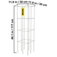 thumbnail image 4 of VEVOR 5 Pack Square Folding Tomato Cages 46" Plant Support Stake Tower Silver PVC-coated Steel Tomato Cage Towers for Tomato Plants, Eggplants, Cucumber, Climbing Plants, 4 of 9