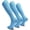 3 Light Blue, variant on Miaocao 3 Pairs Soccer Baseball Softball Socks for Kids Youth Adults – Over the Calf Athletic Sports Football Socks