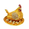 thumbnail image 4 of Caja de joyería Fernando con huevos para incubar de gallina organizador de joyas adornos colgantes soporte para dijes 9.6 cm x 8 cm, 4 of 8