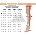 thumbnail image 4 of Unisex Footless Compression Stockings 20-30mmHg for Swelling - Beige, Medium, 4 of 11