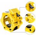thumbnail image 3 of 2-pair quick release collar for the Olympic barbell clamp, secure snap lock for pro workouts, 3 of 6