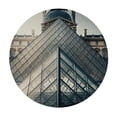 thumbnail image 4 of WYYP Louvre Pyramid Round Tablecloth with Elastic Edge 100% Polyester Fiber Washable for Home Kitchen Outdoor Decoration White, 4 of 8