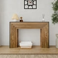 thumbnail image 5 of CQSXDA Wood Console Table in Black & Natural Finish, 47in Entryway Table, 5 of 7