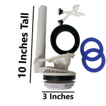 Ferguson Toilet Flush Valve Replacement for 3 inch Two Piece Toilet with Extra Seals by NuFlush