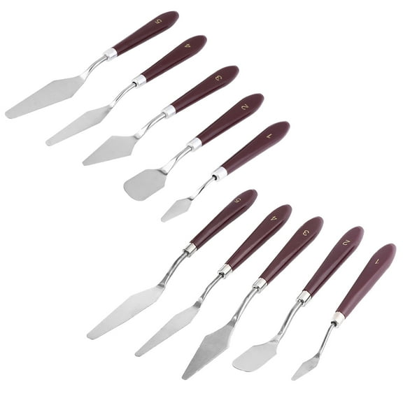 USHOBE 10Pcs Paint Mixer Spatula for Canvas Art Supplies in Assorted Color for Painters and Students