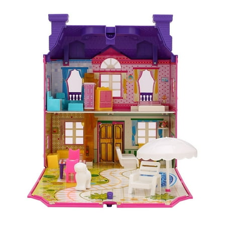 Creative Movement Music - Dollhouse Miniature with Furniture, DIY Dollhouse Kit with Light and Music Movement, Creative Room for Christmas Gifts Idea