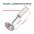 thumbnail image 2 of Clavos Redondos Para Pistola De Clavos Metalúr 200 Piezas plata/blanco, 2 of 4