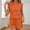 Orange, variant on MAIHAN Women Casual Outfits Summer Beach Vacation Clothes Shirt and Short Outfit Shorts Set 2 Piece Outfit Comfortable Playwear Daily Wear