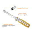 thumbnail image 4 of Uxcell 2pcs Controlador de Tuercas Métricas 10mm CR-V Punta No Magnética Ejes Huecos Destornillador de Zócalo Hexagonal con Mango Antideslizante, 4 of 6