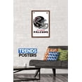 thumbnail image 2 of NFL Atlanta Falcons - Drip Helmet 20 Wall Poster, 14.725" x 22.375", Framed, 2 of 3