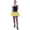 thumbnail image 1 of Bellasous Falda Tutú Multicapa Para Disfraces De Halloween Para Mujer | Faldas Tutú Para Adultos Para Halloween, Disney Y Divertidos Disfraces Amarillos, 1 of 3