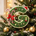 thumbnail image 5 of Ikohbadg 26 Letter Ornaments for Christmas Tree Decoration, Personalized Hanging Pendant Xmas Alphabet for Christmas Initial Ornament, DIY Craft Ornaments, Christmas Gifts for Family Friends (G), 5 of 6