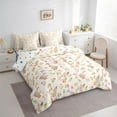 thumbnail image 3 of Castle Fairy Kawaii Bowknot Duck Bedding Comforter Set 7 Pieces for Female Men,Farmhouse Animal Full Bedding Set Lightweight,Pink Flowers Fitted Sheet Flat Sheet,Luxury Bedroom Decor,Reversible, 3 of 8