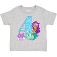 thumbnail image 3 of Inktastic Fourth Birthday Mermaid Girls Toddler T-Shirt, 3 of 5