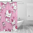 thumbnail image 3 of Hello Kitty Shower Curtains for Bathroom, Kids Shower Curtain Sets Waterproof Fabric Cloth Bath Curtains with 12 Hooks 72x72 inch, 3 of 7