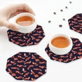 thumbnail image 7 of Fuzoiu Foxes In Different Poses Print Leather Coasters Set,Drink Coasters Set of 6,for Tabletop Protection, Durable PVC Coasters,Home Décor and Housewarming Gift,Octagon, 7 of 7